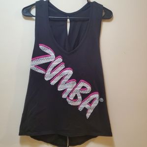 Zumba tank with criss-cross back